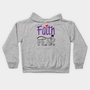Faith Over Fear Kids Hoodie